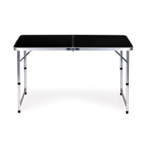 Stolik turystyczny stół składany zestaw 4 krzesła czarny MultiGarden