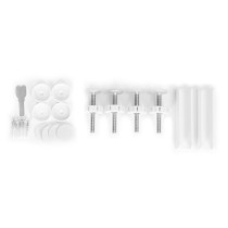 Bramka barierka zabezpieczająca 74-132 cm na schody i drzwi stal dodatkowe panele biała ECOTOYS