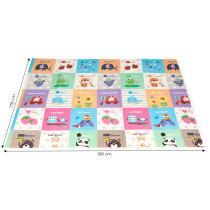 Mata piankowa edukacyjna dwustronna składana duża troba ECOTOYS