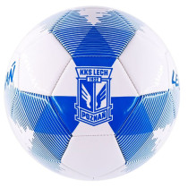 Piłka Herb Lech Poznań Bialo-Niebieska			