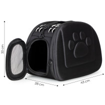 Duży transporter dla kota psa torba podróżna czarny Petsi