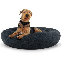 Legowisko pluszowe uniwersalne dla Psa Kota 80cm ciemnoszare