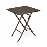Stolik ogrodowy składany stół kawowy ratan balkon 62 cm ModernHome