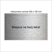 Tabliczka na podkład duża			