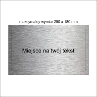 Tabliczka na podkład duża			