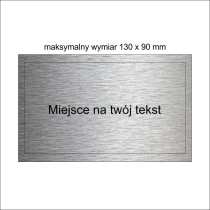 Tabliczka na podkład mała			