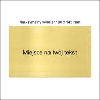 Tabliczka na podkład średnia			