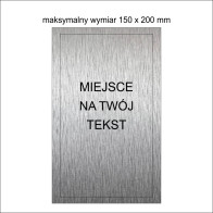 Tabliczka na szkło duża			