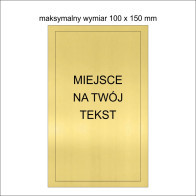 Tabliczka na szkło mała			