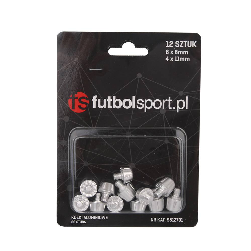 Kołki futbolsport aluminiowe 8x8mm + 4x11mm			