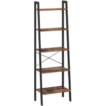 Regał w stylu rustykalnym 5 półek metalowy stelaż loft