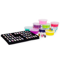 Zestaw do robienia slime glutków dla dzieci DIY masa plastyczna rozciągliwa gniotek 113 elementów