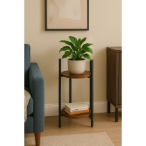 Kwietnik stojący stojak na kwiaty ozdoby 2 poziomy loft ModernHome