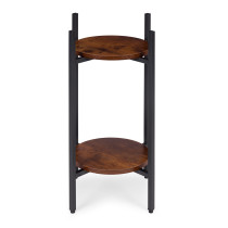 Kwietnik stojący stojak na kwiaty ozdoby 2 poziomy loft ModernHome