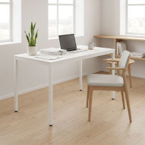 Stół do kuchni jadalni dla 4-5 osób biurko komputerowe 120x60 cm biały ModernHome