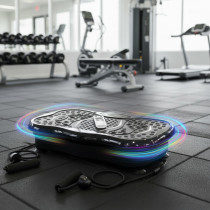 Platforma wibracyjna antycelulitowa masażer z ekspanderami + pilot ModernHome