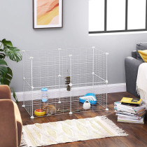 Kojec modułowy zagroda dla małych zwierząt gryzoni chomika świnki morskiej biały