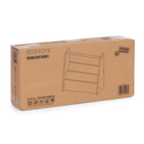 Biblioteczka dziecięca Montessori regał na książki organizer 3 poziomy biały ECOTOYS