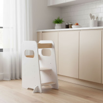 Pomocnik kuchenny kitchen helper Montessori regulowany podest dla dziecka ECOTOYS