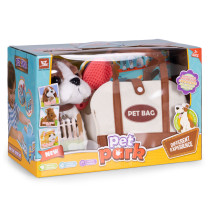 Pluszowy piesek w torebce beagle maskotka dla dziecka + szczotka do pielęgnacji