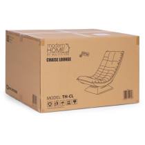 Fotel obrotowy wypoczynkowy regulowany leżanka do salonu czarny ModernHome