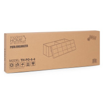 Pufa pikowana 111x38 cm ze schowkiem tapicerowana ława skrzynia jasnoszara ModernHome