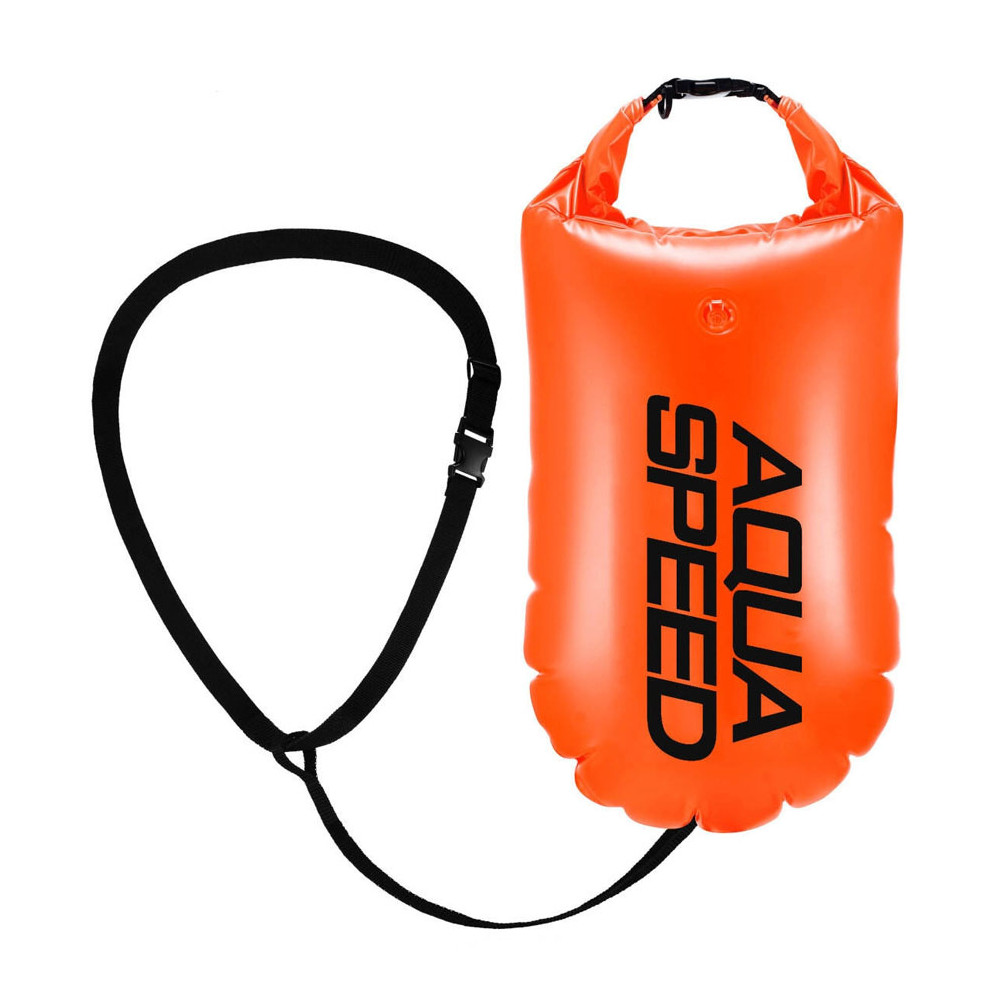 Boja pływacka z pojemnikiem neon zielony			