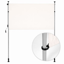 Markiza zaciskowa rozporowa roleta zwijana na korbkę regulacja wysokości beżowa MultiGarden