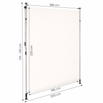 Markiza zaciskowa rozporowa roleta zwijana na korbkę regulacja wysokości beżowa MultiGarden