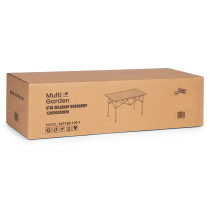 Stolik turystyczny składany 120x55 cm kempingowy z torbą czarny MultiGarden