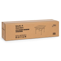 Stolik turystyczny składany 53x55 cm kempingowy z torbą czarny MultiGarden