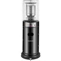 Ogrzewacz gazowy grzejnik 11 kW szklany na ogród patio reduktor wąż pokrowiec