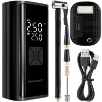 Pompka rowerowa elektryczna kompresor do opon powerbank 6000mAh latarka LED