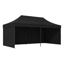 Pawilon ogrodowy eventowy automatyczny samorozkładalny namiot 3x6 m czarny MultiGarden
