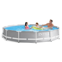Basen stelażowy ogrodowy okrągły 366 cm INTEX 26710