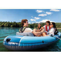 Ponton dmuchany Excursion 4 4-osobowy pompka 2 wiosła torba INTEX 66324