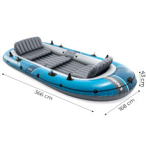 Ponton dmuchany Excursion 5 5-osobowy pompka 2 wiosła torba INTEX 66325