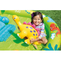 Basen dmuchany dla dzieci wodny plac zabaw z dinozaurami zjeżdżalnia fontanna INTEX 57166