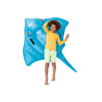 Dmuchany materac do pływania 185x145 cm z uchwytami płaszczka INTEX 57576