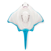 Dmuchany materac do pływania 185x145 cm z uchwytami płaszczka INTEX 57576