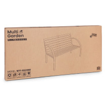 Drewniana ławka ogrodowa z oparciem 122x57 cm parkowa MultiGarden