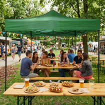 Dach poszycie 3x3 m do namiotu pawilonu ogrodowego 420D PVC zielony MultiGarden