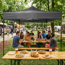 Dach poszycie 3x3 m do namiotu pawilonu ogrodowego 420D PVC szary MultiGarden