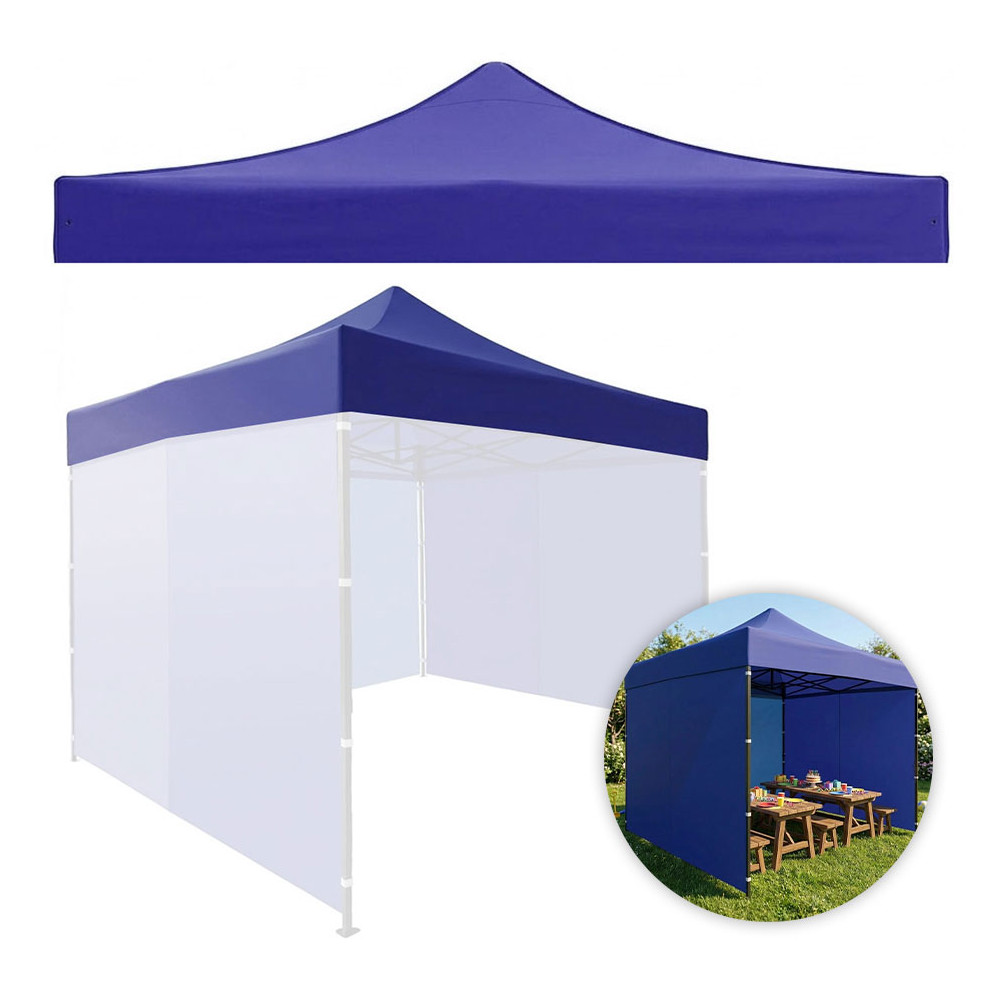 Dach poszycie 3x3 m do namiotu pawilonu ogrodowego 420D PVC niebieski MultiGarden