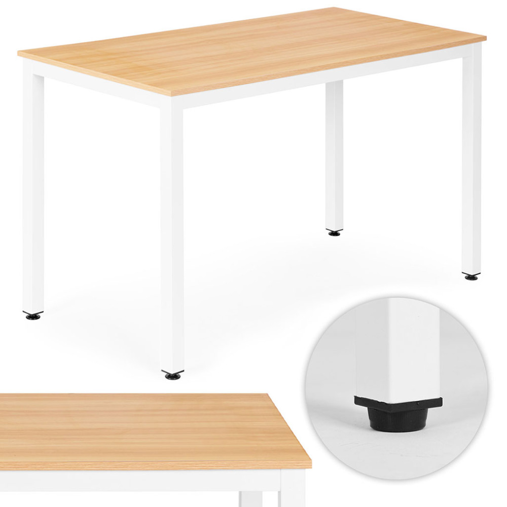 Stół do kuchni jadalni dla 4-5 osób biurko komputerowe 120x60 cm jasny dąb ModernHome