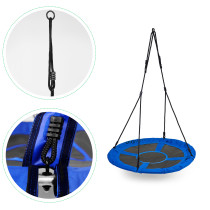 Huśtawka ogrodowa bocianie gniazdo 100 cm niebieska ECOTOYS