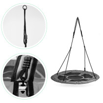 Huśtawka ogrodowa bocianie gniazdo 100 cm szara ECOTOYS