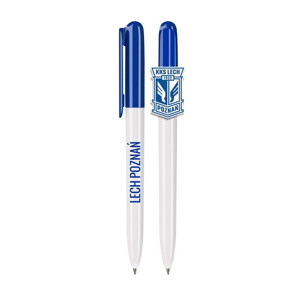 Długopis z Klipsem w Kształcie Herbu Biały			