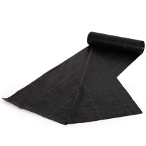 Agrowłóknina czarna agrotkanina UV 90g mata antychwastowa 3,2x50m kołki MulltiGarden