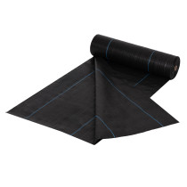 Agrowłóknina czarna agrotkanina UV 150g mata antychwastowa 1,6x50m kołki MulltiGarden